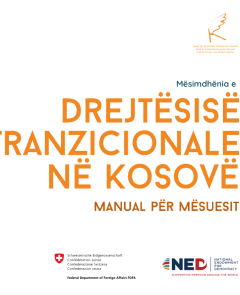 Mësimdhënia e Drejtësisë Tranzicionale në Kosovë -  Manual për Mësuesit