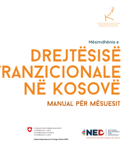 Držanje nastave o tranzicionoj pravdi na Kosovu - Priručnik za nastavnike